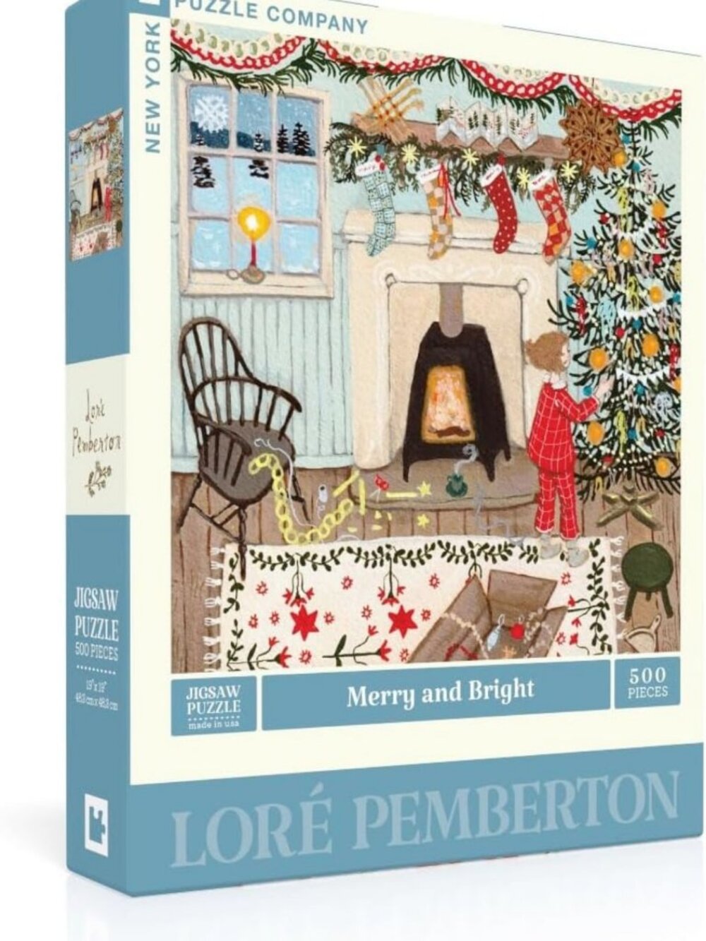 Merry and Bright 500 Piece Jigsaw Puzzle for Family Game Nights - Fun & Festive!